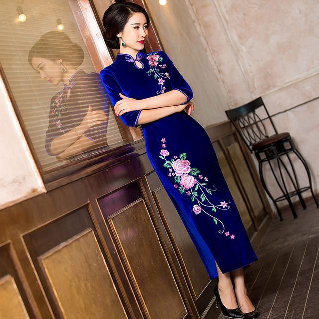 连衣裙|古韵高雅的旗袍裙,造就出一个大家闺秀