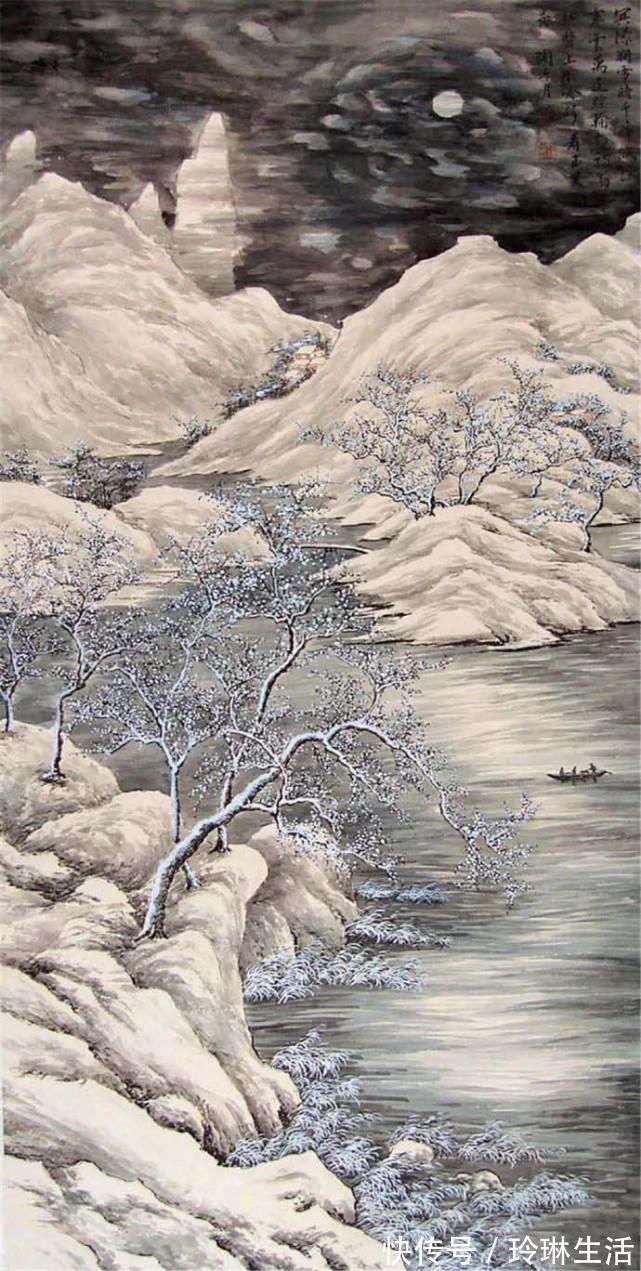 冷月&冷月如霜，清凉娴静——画家陶冷月山水及花鸟国画欣赏