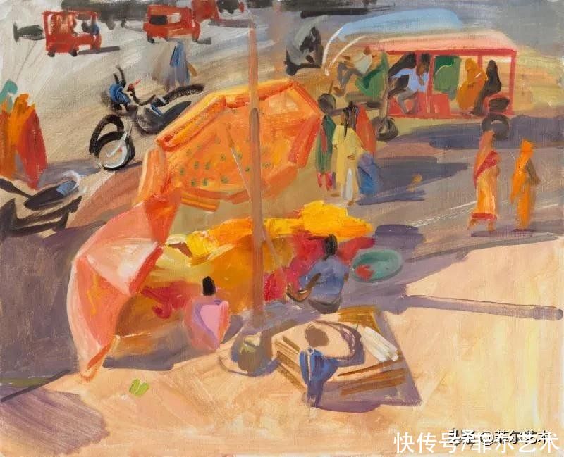 victori俄罗斯女画家维多利亚·哈尔琴科风景油画作品欣赏