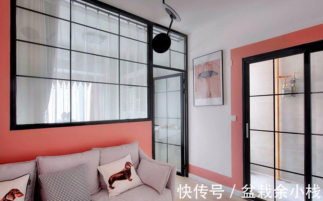 青年|单身女青年的家,巧用珊瑚红提升空间温度,创建充满安全感的家