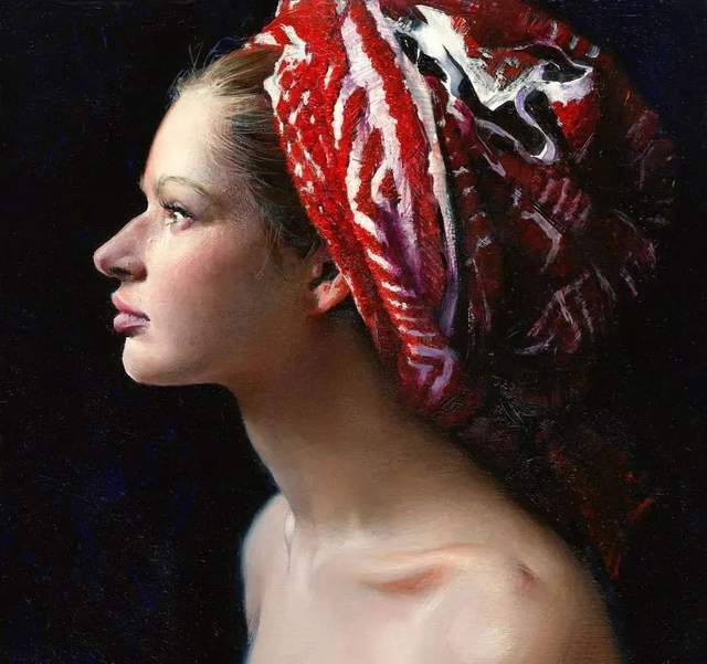 thomas$他的油画,既有潇洒带劲的笔触,又有性感细腻温和的柔美