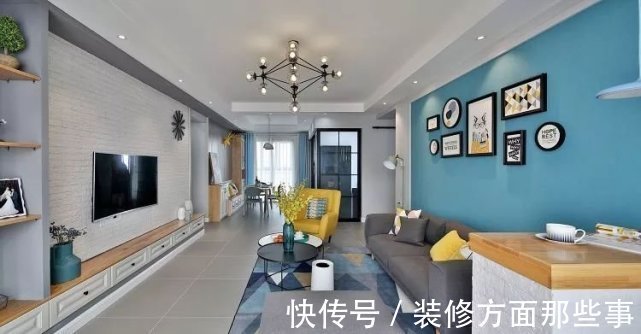 餐厅|116㎡时尚北欧风,清新配色超漂亮,把生活过成诗!