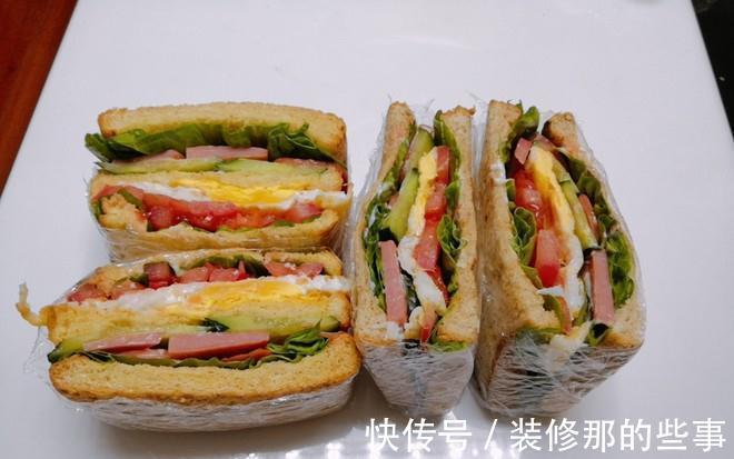 家庭早餐做法,简单方便三明治,简单美味营养,吃不够,适合小白