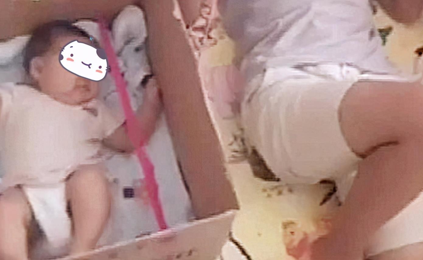 袋装|舅舅带娃能有多“不靠谱”？臭脚丫熏跑侄女，袋装奶娃挂门把