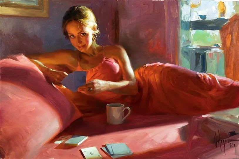 ·沃利戈夫|弗拉基米尔·沃利戈夫 的笔下，夏日繁花，娇媚女子，岁月静好