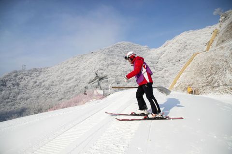 春雪洒落冬奥延庆赛区 尽显北国风光