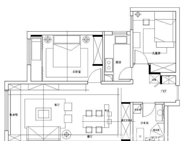 餐桌椅|老公硬把餐厅设“半堵墙”，客厅加个假飘窗，聪明极了！