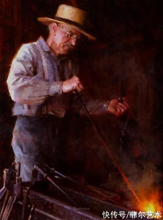 油画#色彩浓郁透明感富有表现力与感染力~画家摩根·威斯特林油画欣赏