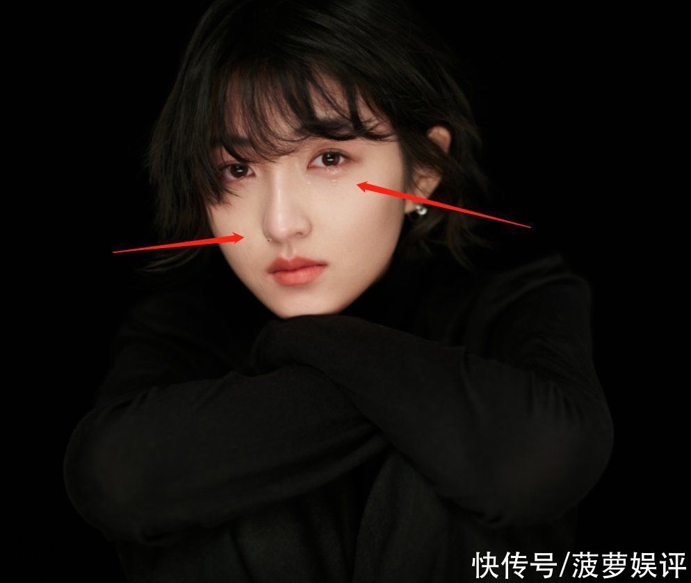 《向往的生活》深情版海报，其他人表情正常，唯独妹妹不一样