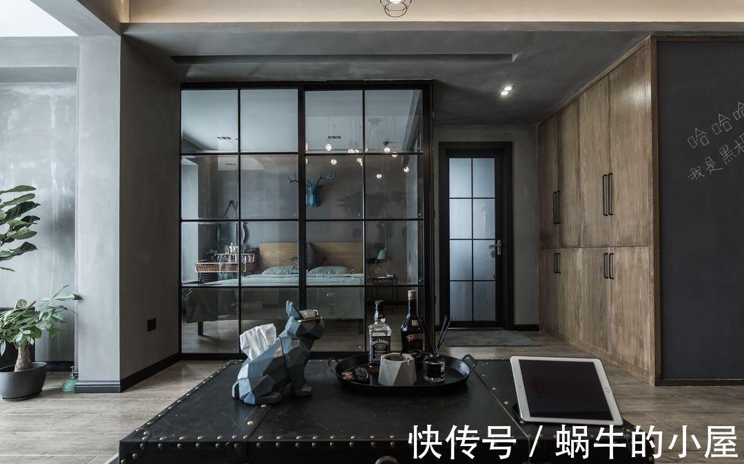 水泥|复古的绿漆，谱写出诗意的空间，暗黑色系彰显个性
