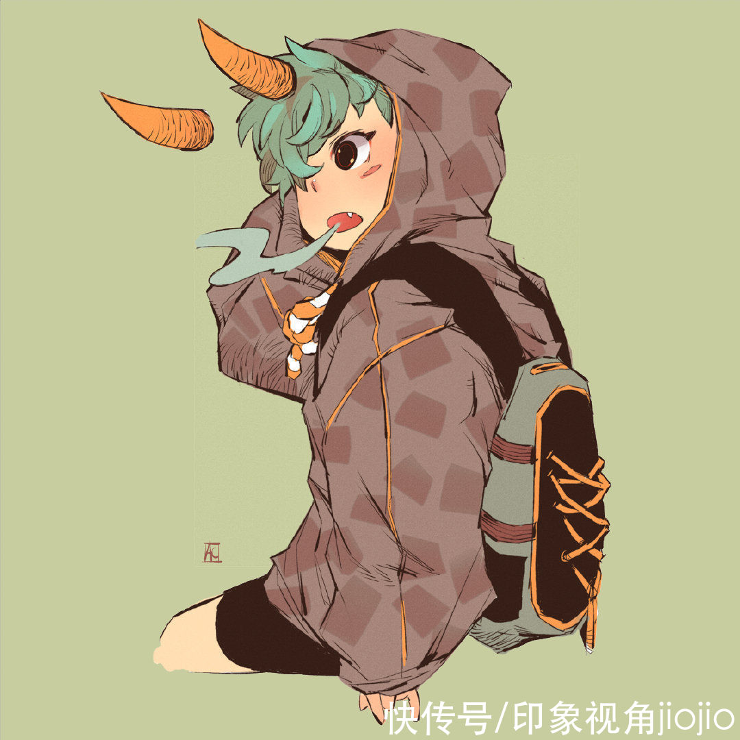 人物插画|街头格斗游戏感的人物插画，画面配色柔和且动态活泼