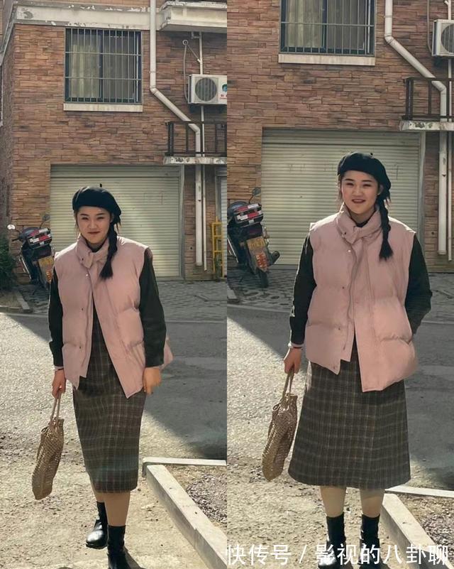 女人 这才是适合身高不足160,微胖女人的冬日穿搭,显高又显瘦