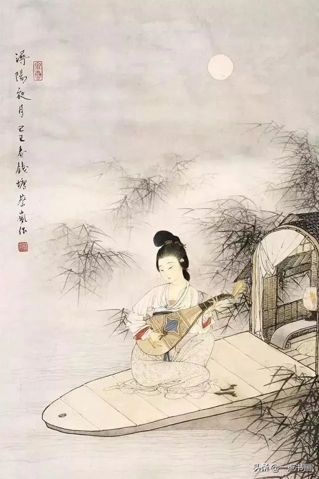 白描！他的白描被评为“当代第一”，画仕女独辟蹊径