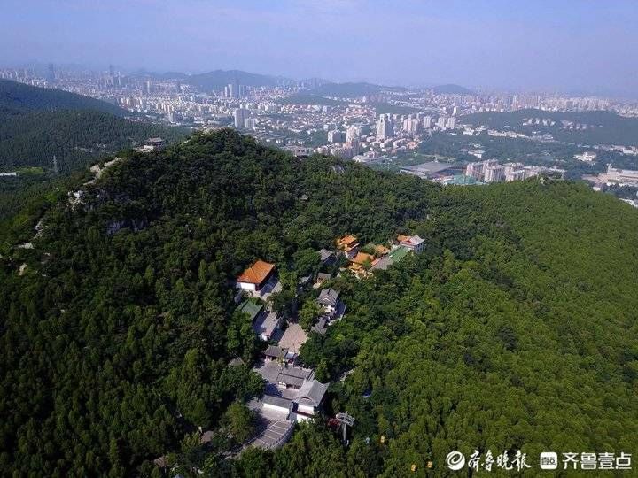 青翠欲滴|青翠欲滴，俯瞰济南大千佛山景区美景