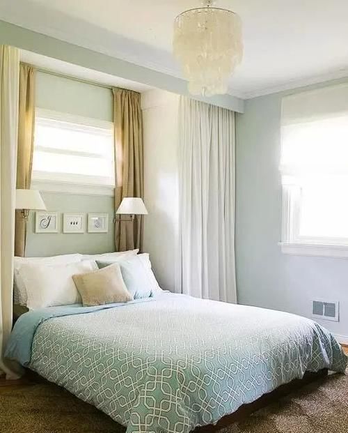 床头|房间小没关系，把床头两侧用起来，小房间都能腾出独立衣帽间