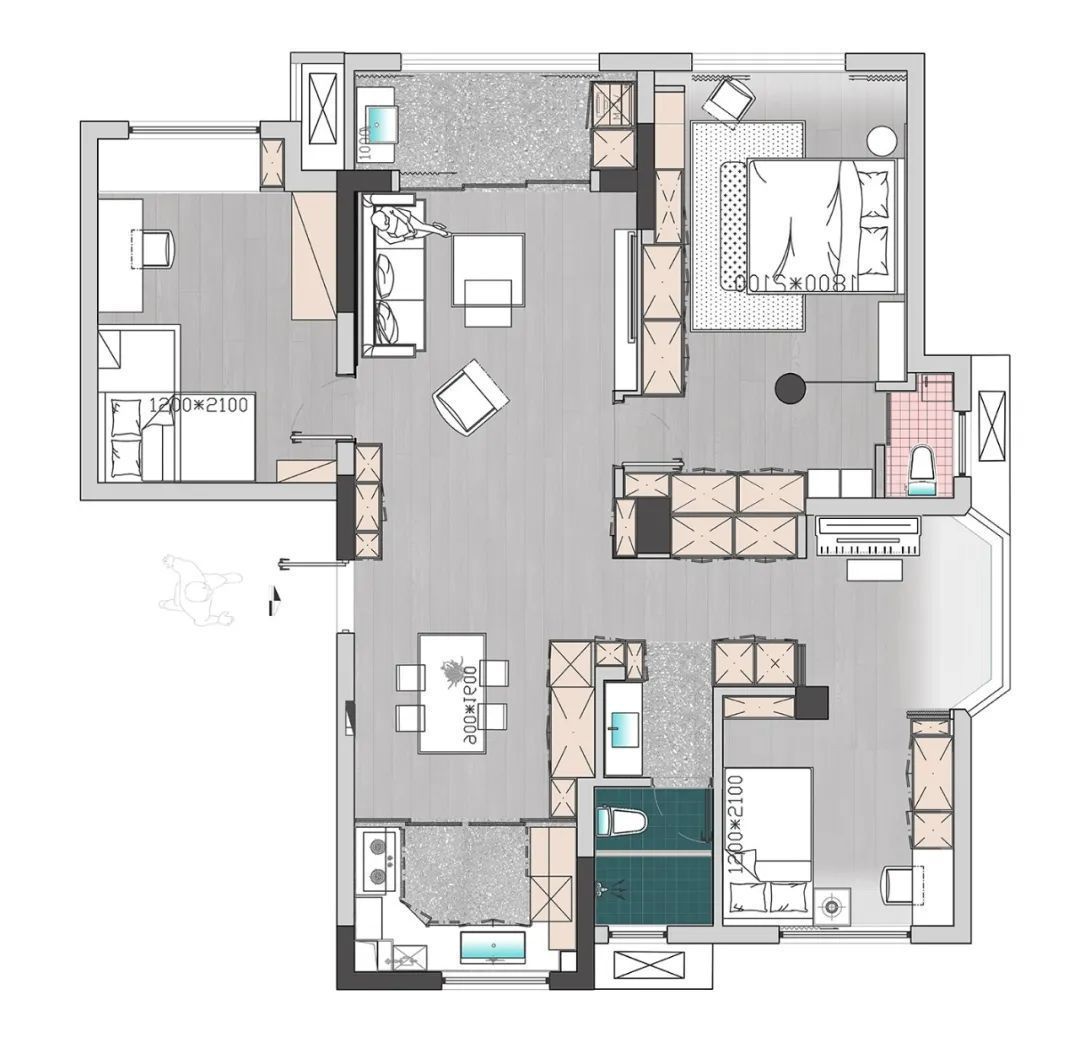 简约|130㎡简约舒适宅，简单与优雅，清新的空间，让生活自然舒坦