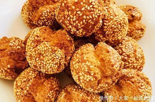 家庭版开口笑的做法，不用泡打粉，个个开口，又香又酥更健康