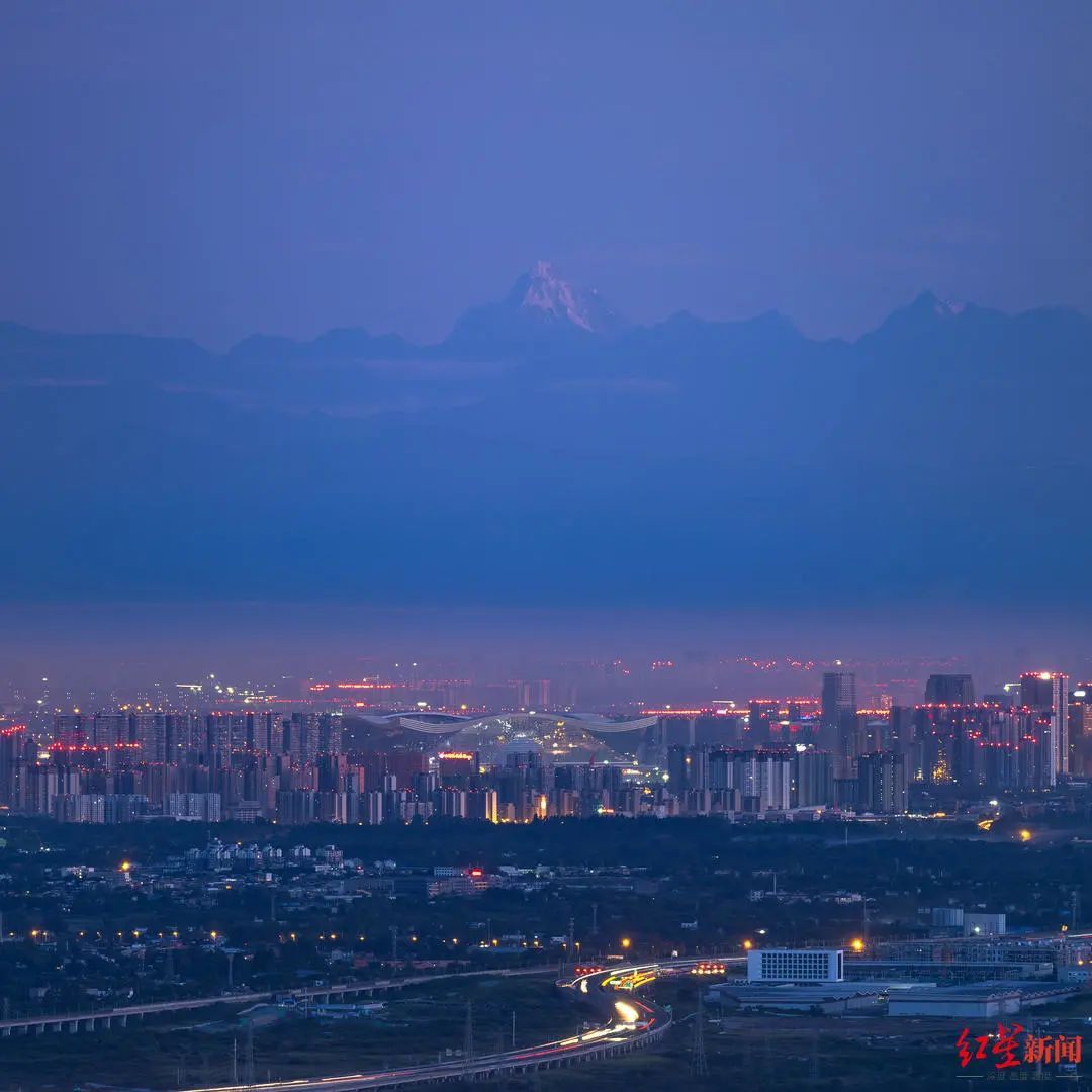 龙泉山|今天，成都雪山再刷屏！