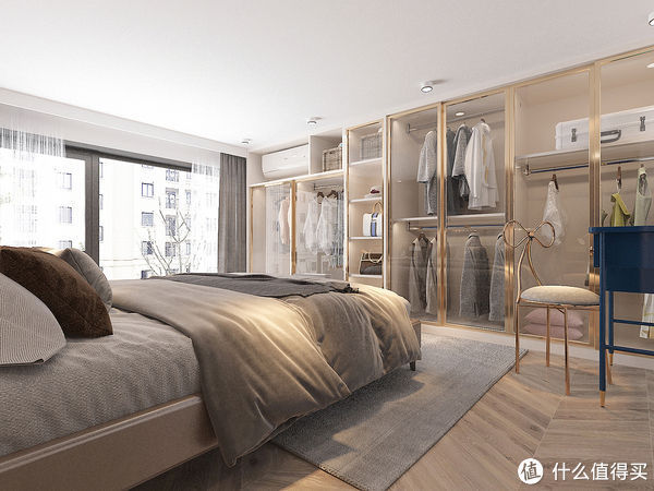 卧室|参观完47岁阿姨的家,感觉自叹不如,仅有47㎡却装修很敞亮又前卫