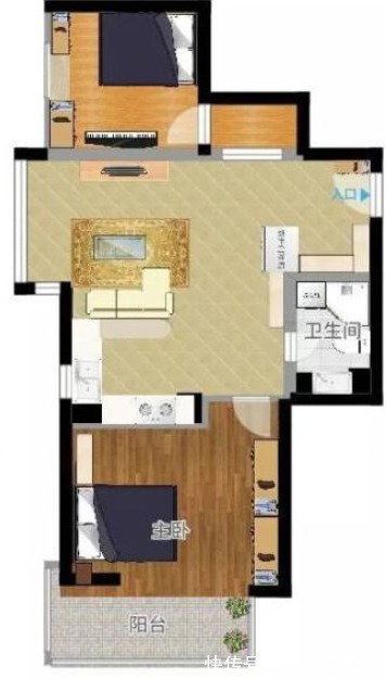 半墙主义|她家不到90平，坚持半墙主义，全屋都打造了柜子，收纳太强大了