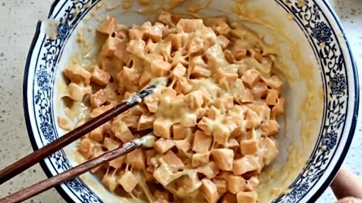 红薯|红薯不要直接吃,加一点糯米粉,我家每周都做,当零食吃着香