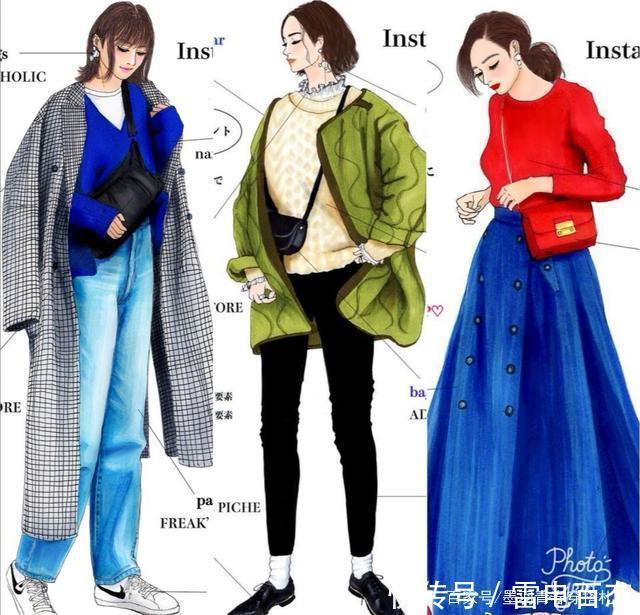 秋冬穿衣别总一身黑,学习日本人的精致穿搭,从发丝到脚透着华丽