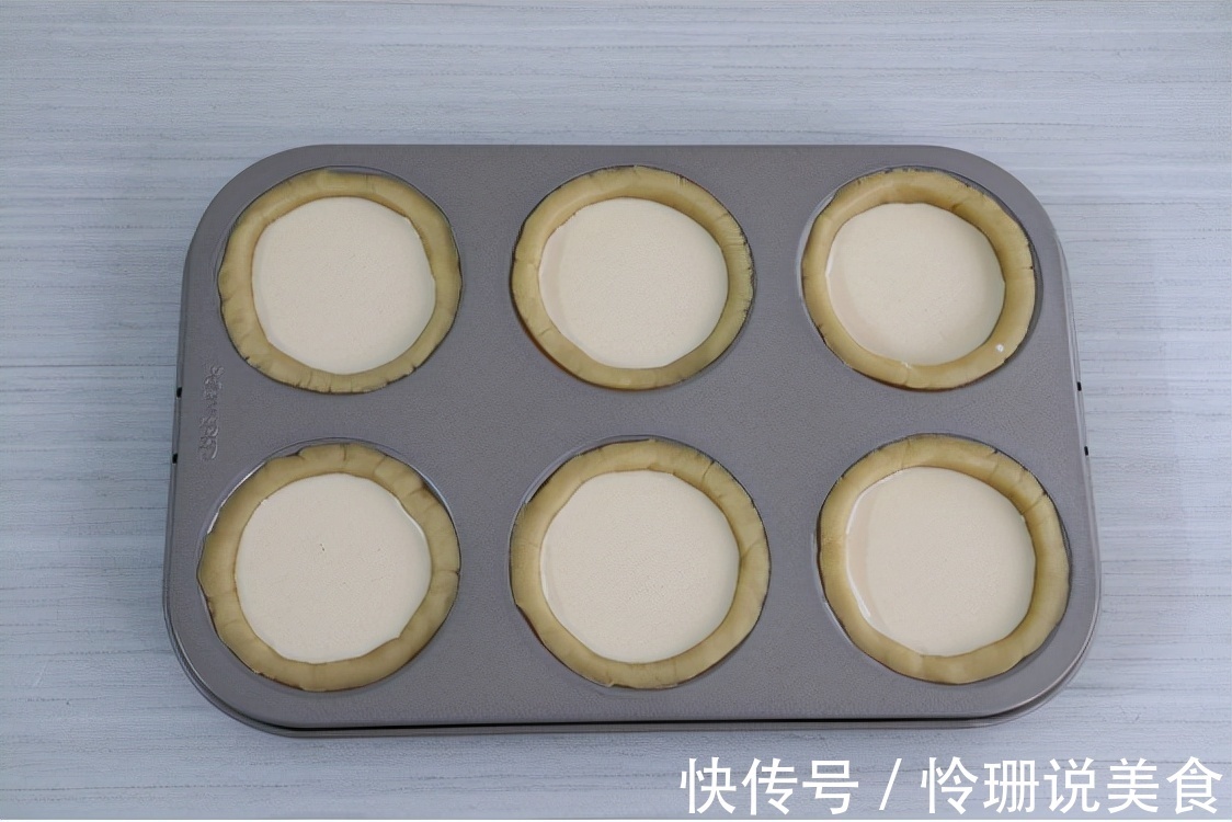 做法简单的布丁塔，这样做外酥里嫩，表面的焦斑很是诱人！