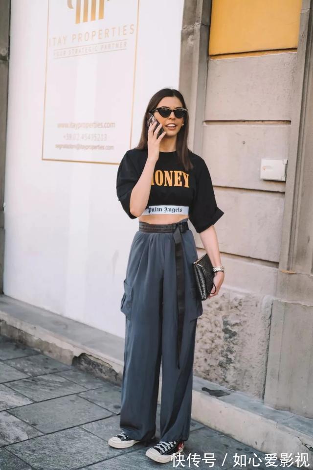 拖地裤|阔腿裤大势已去!今年最火的“裤王”是它,遮肉显高,150都爱了
