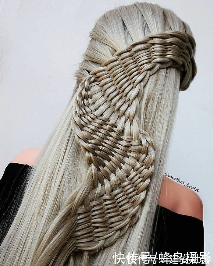发型 65张编发照片,这哪是编头发分明是画画,图3这发型一次要半天