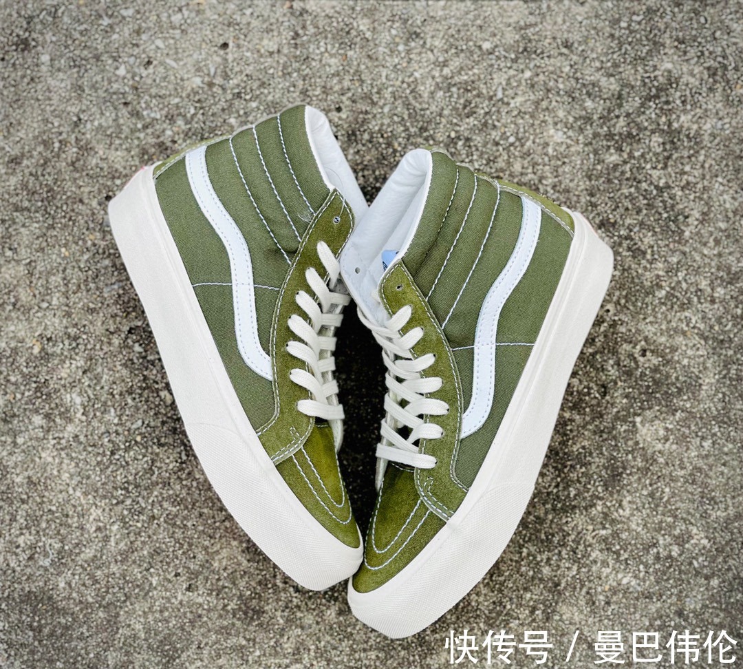 vault Vans SK8-Hi Vault OG 军绿高帮帆布鞋