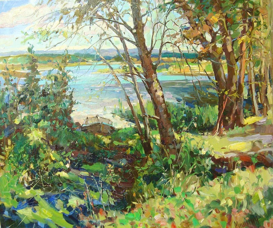 米沙金!俄罗斯画家米沙金的风景油画,美的不要不要的!