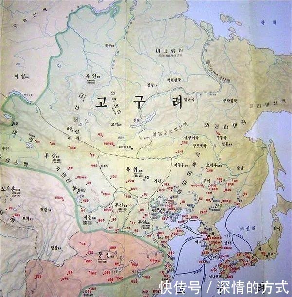 新罗@韩国教科书里的中国历史地图,不服不行,请慢慢“品味”