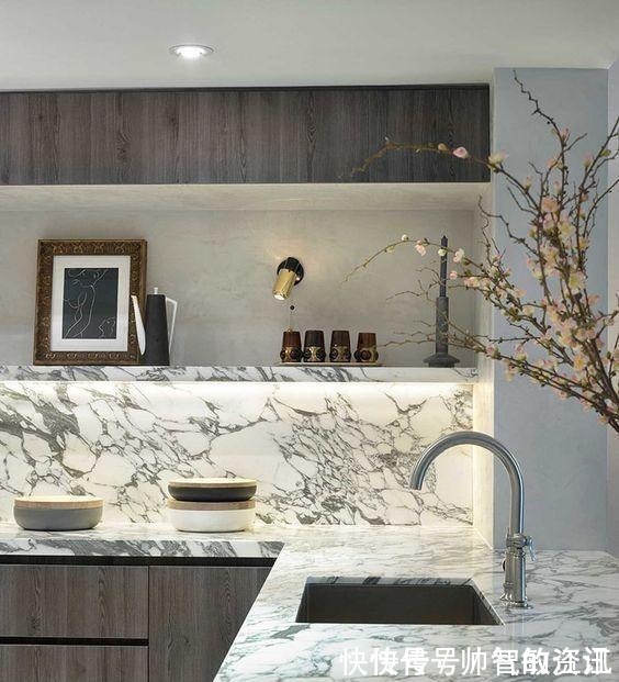 厨房|厨房台面装修有讲究,大理石过气、不锈钢太low,聪明人都这样装