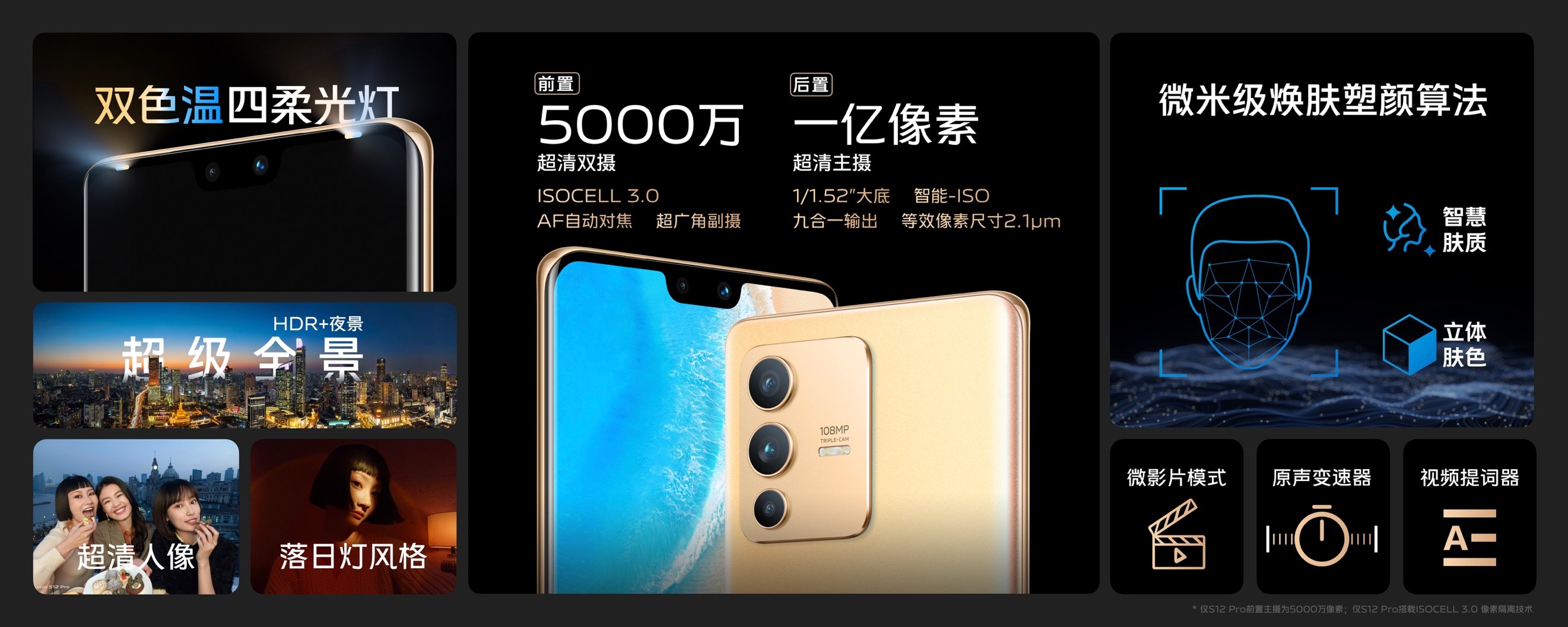 天玑|vivo S12系列发布：天玑1200+后置一亿像素超清主摄，售价2799元起