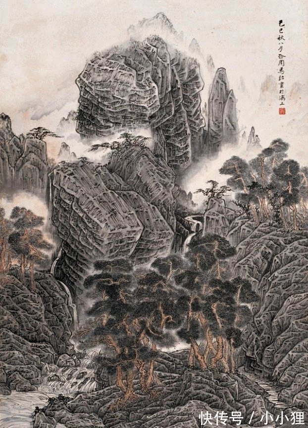 马骀|一部《马骀画宝》堪比《芥子园画谱》，马骀山水画欣赏