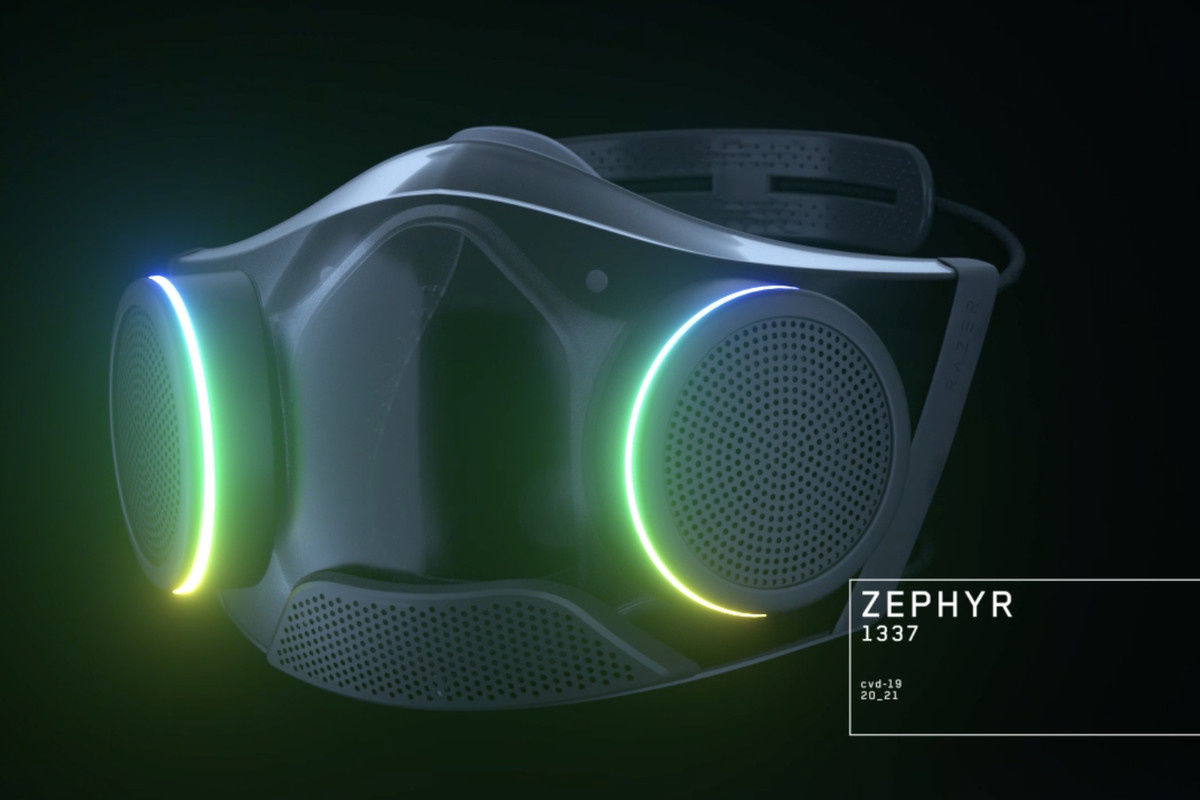 改进|雷蛇 RGB 口罩定名 Razer Zephyr，外观设计改进