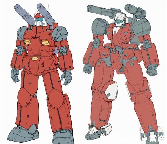画稿|机动战士高达多种配色,78高达、钢加农、吉姆画稿
