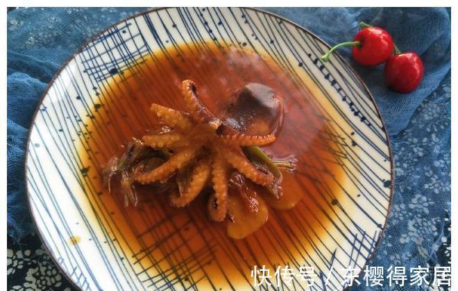 八爪鱼|孩子拿来玩的八爪鱼,我炒来吃了,红烧的很香