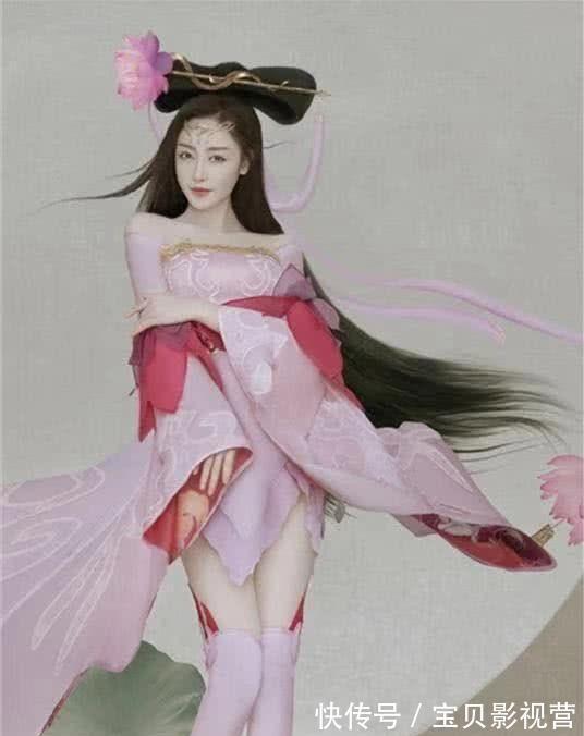 精修照|张天爱有多美?COS貂蝉精修照与生图无差!“漫画腿”太抢镜!
