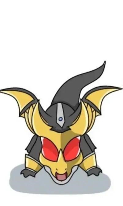 假面骑士剑|当五个假面骑士变成卡通造型,龙骑成为真正的红龙