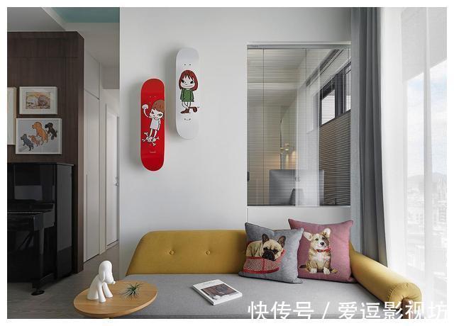 电视柜|她家70㎡,看似简单,却透着艺术家的精致范,小空间的变身术!