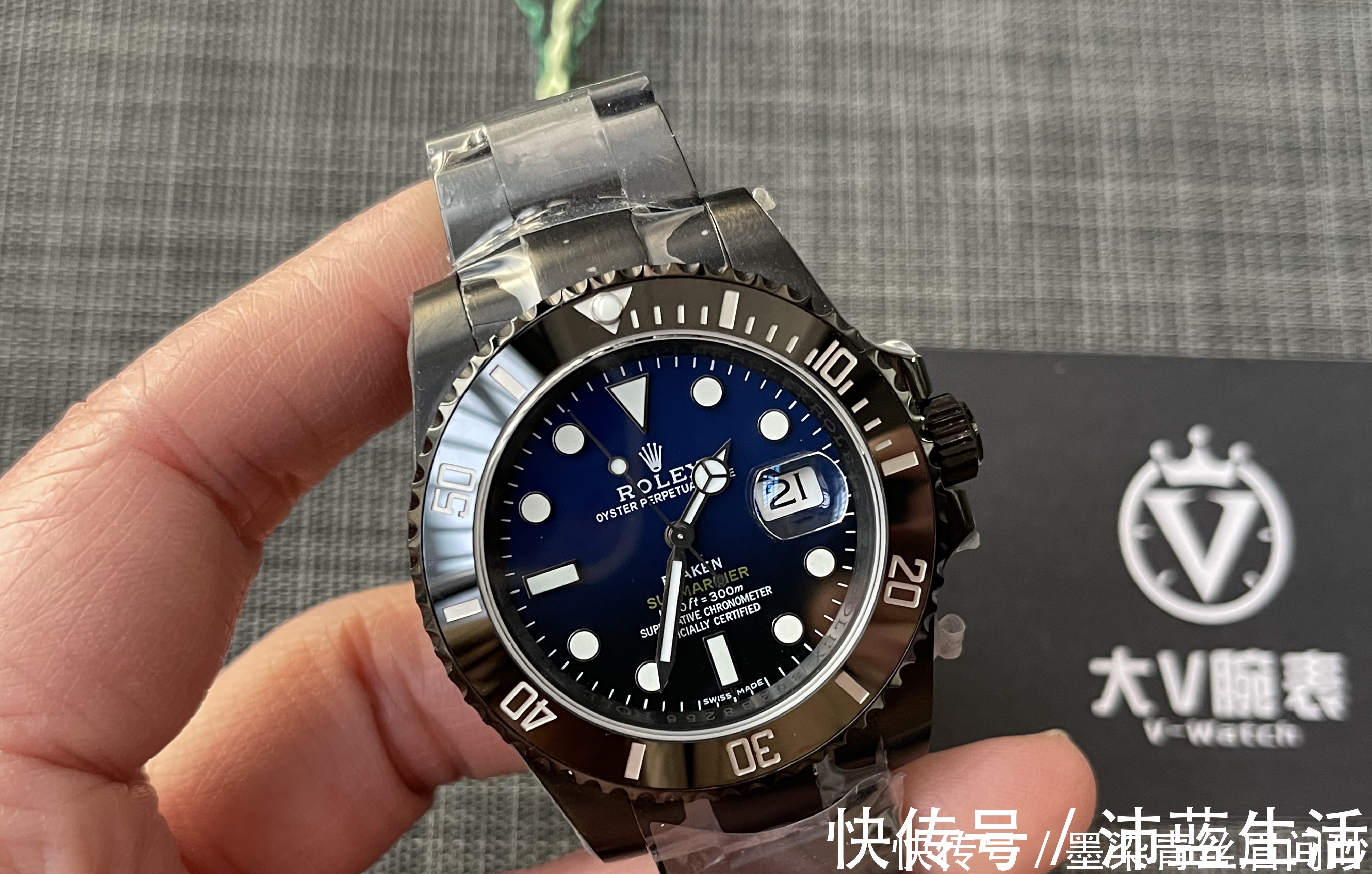 大v|大v腕表 劳力士水鬼镀黑Blacken腕表！镀黑水鬼个性改装腕表！
