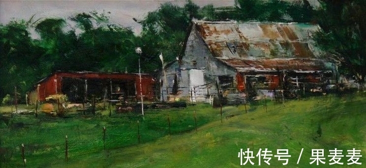 油画家！美国油画家奥斯汀·汉娜 的乡村风景油画，纯美