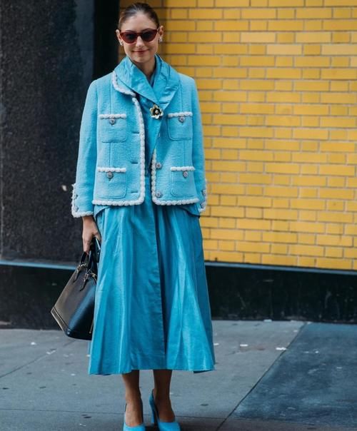 蓝色|不会色彩搭配没关系,选择大方优雅的蓝色,时尚你的每一天