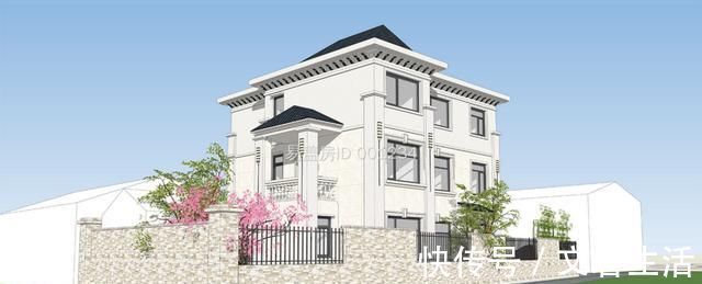 自建房|占地133平方三层农村自建房,7卧室1挑空客厅4卫1大露台欣赏美景