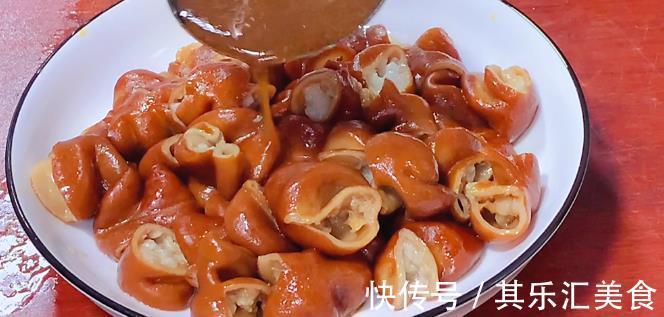大厨|卤大肠，如何清洗是关键，大厨教你酒店做法，汁香味浓看着流口水