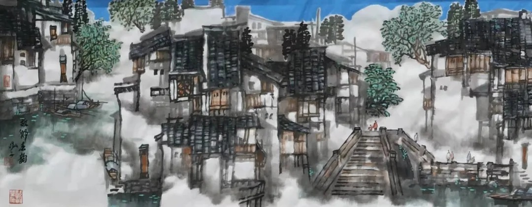 朱荣耀&朱荣耀笔下的《多彩江南》