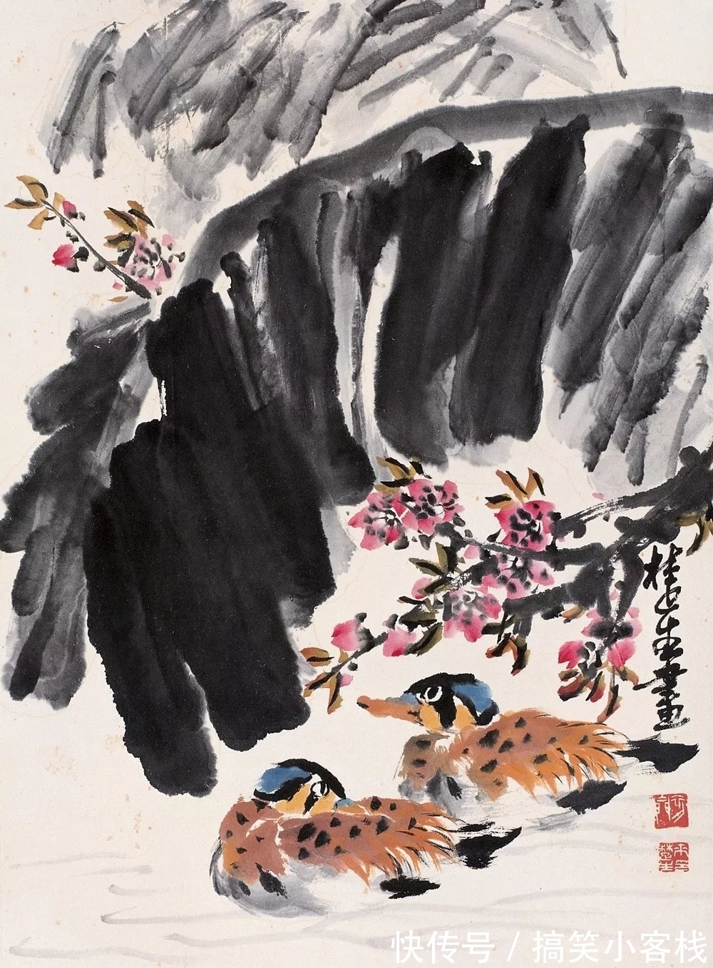 来楚生!老画家的画|来楚生大写意花鸟画