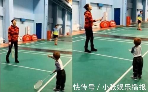 公式|林丹儿子“长腿”惹眼,3岁身高已到妈妈腰部,父母基因太优秀