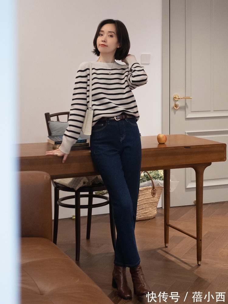 小个子 “牛仔裤”春季穿搭攻略:配毛衣、风衣都很洋气,好看的都挑好了